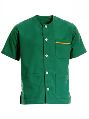 Casacca donna per sala operatoria a maniche lunghe colore verde