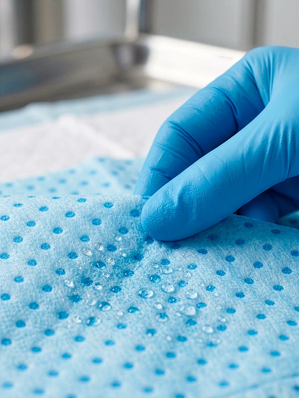 Details of absorbent fabrics for the hospital sector from CFB’s Hygia line