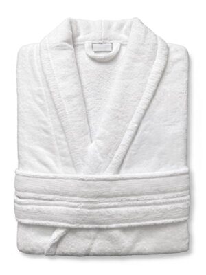 Accappatoio bianco per hotellerie